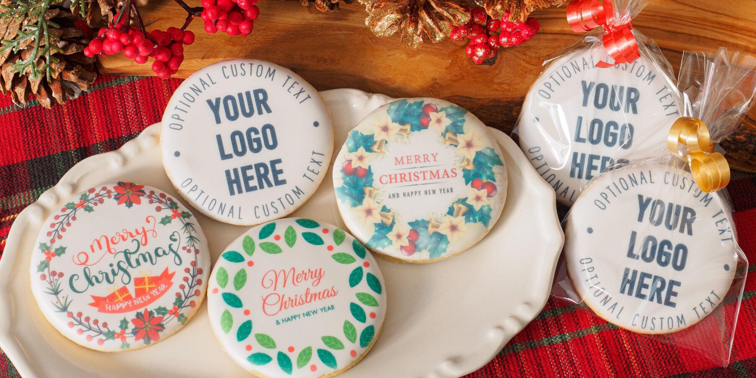 Corporate Christmas Logo Cookies Corporate Christmas Logo Cookies