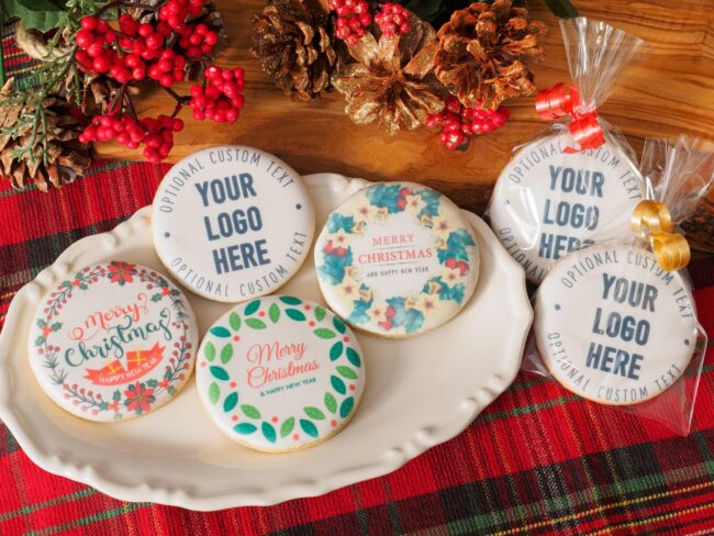 Corporate Christmas Logo Cookies Corporate Christmas Logo Cookies