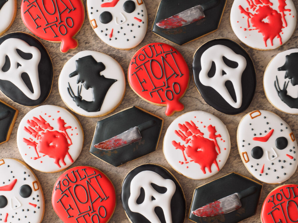 Horror Movie / Scary Movie Cookies Sprinkles with Love Hand