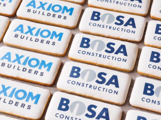 Bosa Construction promotional cookies Bosa Construction promotional cookies