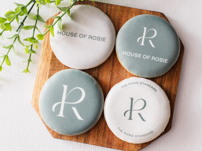 Full color logo cookies Full color logo cookies